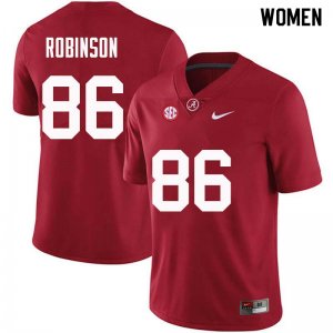 NCAA Women's Alabama Crimson Tide #86 A'Shawn Robinson Stitched College Nike Authentic Crimson Football Jersey UW17L81XK